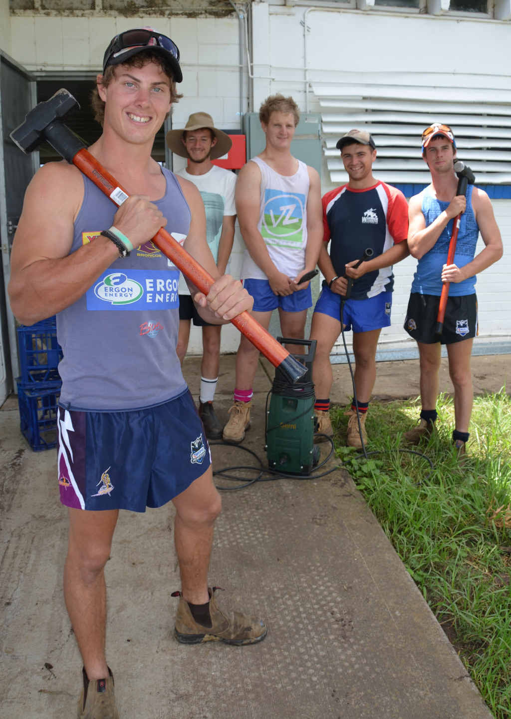 Dylan Watt, Shane Locke, Scott Fisher, Nugget Locke and Blake Doro. Dylan Watt, Shane Locke, Scott Fisher, Nugget Locke and Blake Doro.